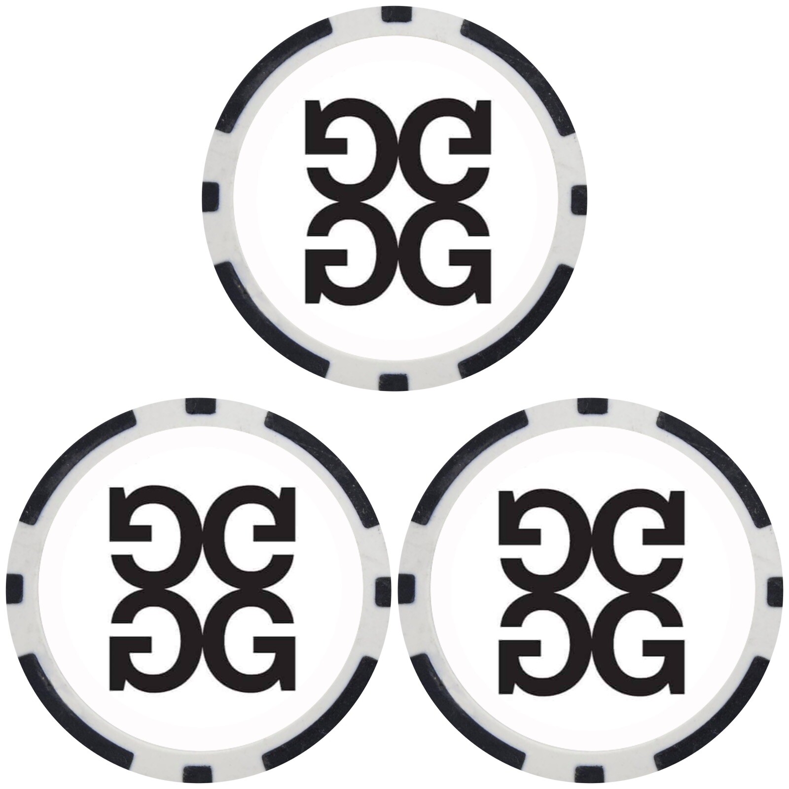 (3) G/FORE - Poker Chip Golf Ball Marker (3) G/FORE - Poker Chip Golf Ball Marker