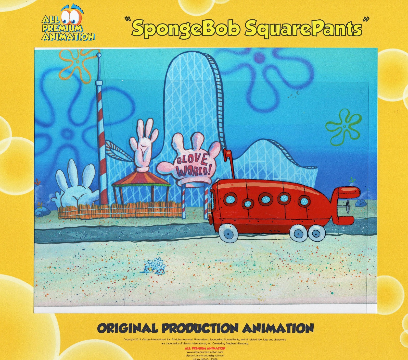 WOW THE BEST SPONGEBOB Prod cel from WOW THE BEST SPONGEBOB Prod cel from