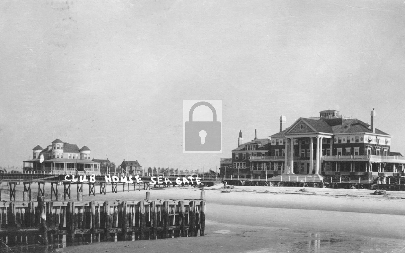 1911 Atlantic Yacht Club House Seagate Brooklyn New York NY - Reprint