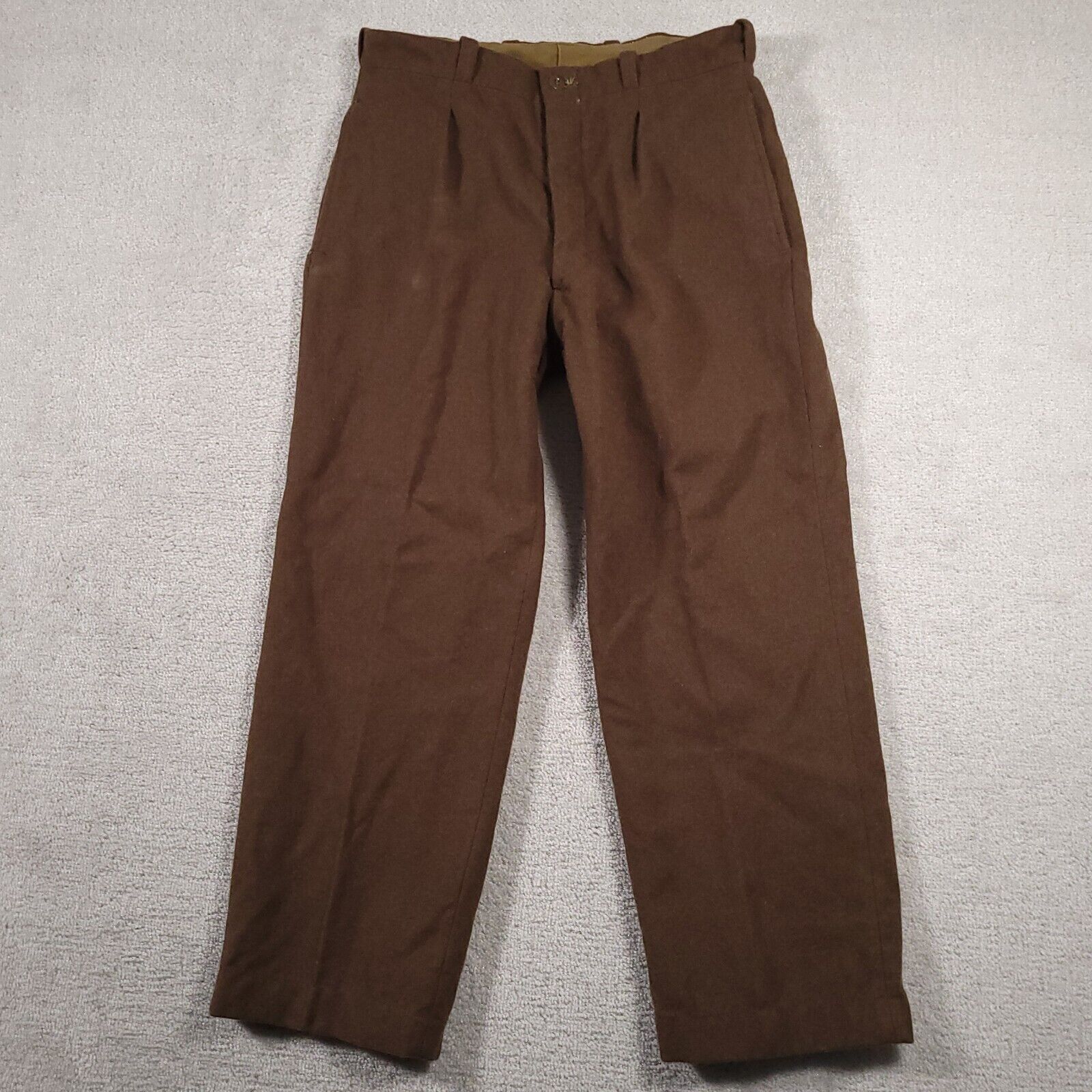 Paulhan & Fils Montpellier Vtg 50s Wool French Military Pants 33x28