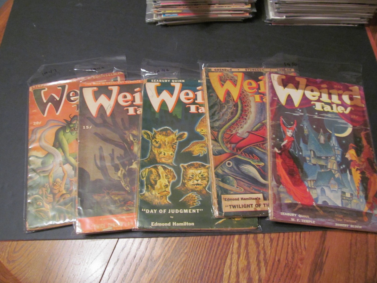 WEIRD TALES PULPS, 5 in low grade