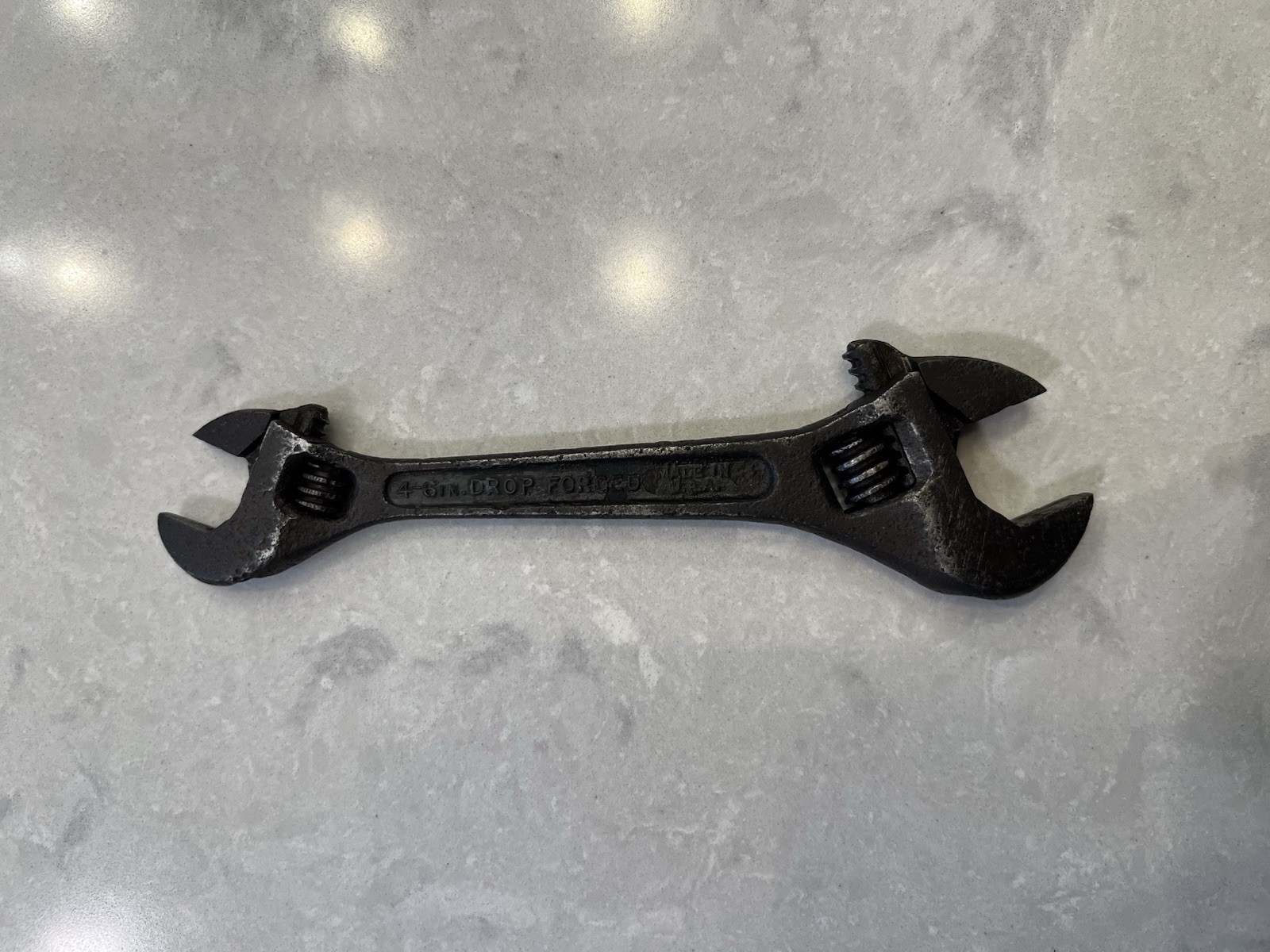 Rare Vintage Crescent Tool Jamestown NY 4-6” Inch Double Ended Adjustable Wrench