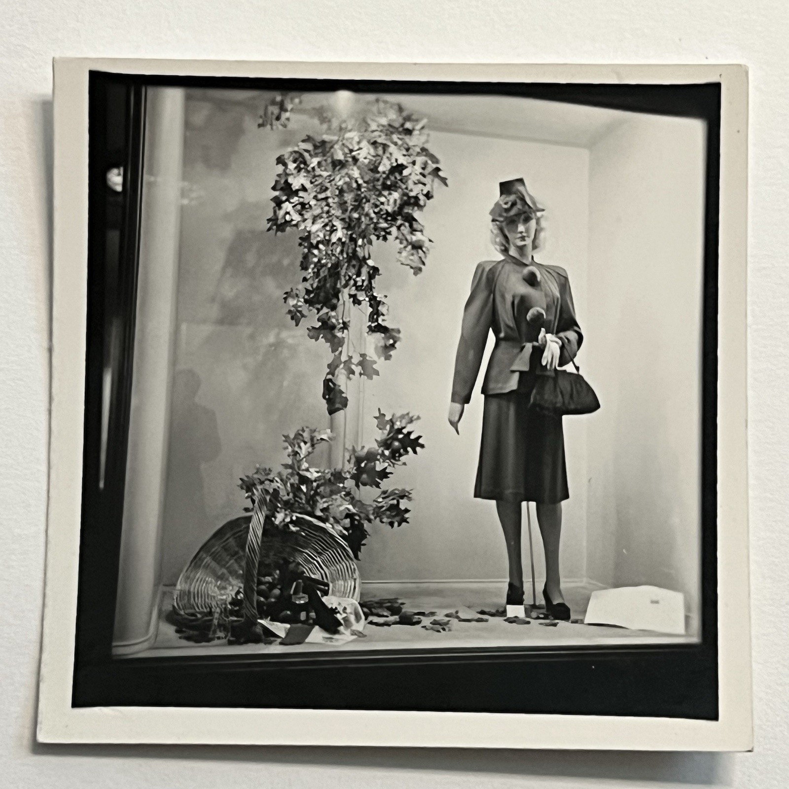Vintage Snapshot Photograph Store Window Mannequin Robinson’s Los Angeles CA Odd