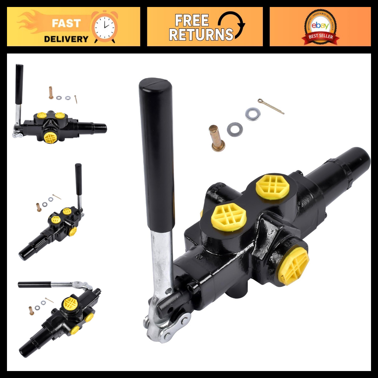 Hydraulic Log Splitter Valve 1 Spool, 25 GPM, 3500 PSI
