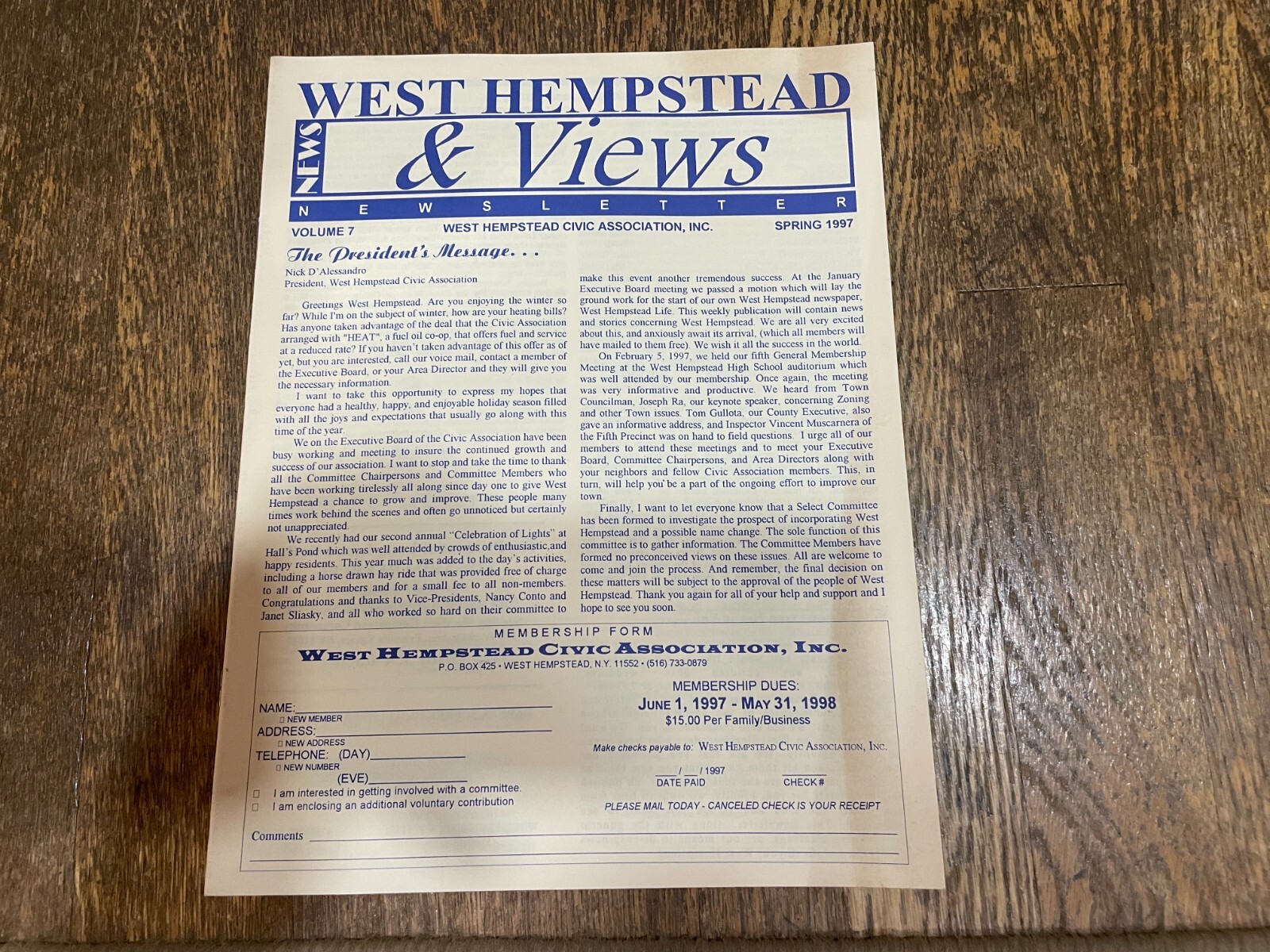 West Hempstead NY News & Views Magazine Newspaper 1997 Local Newsletter