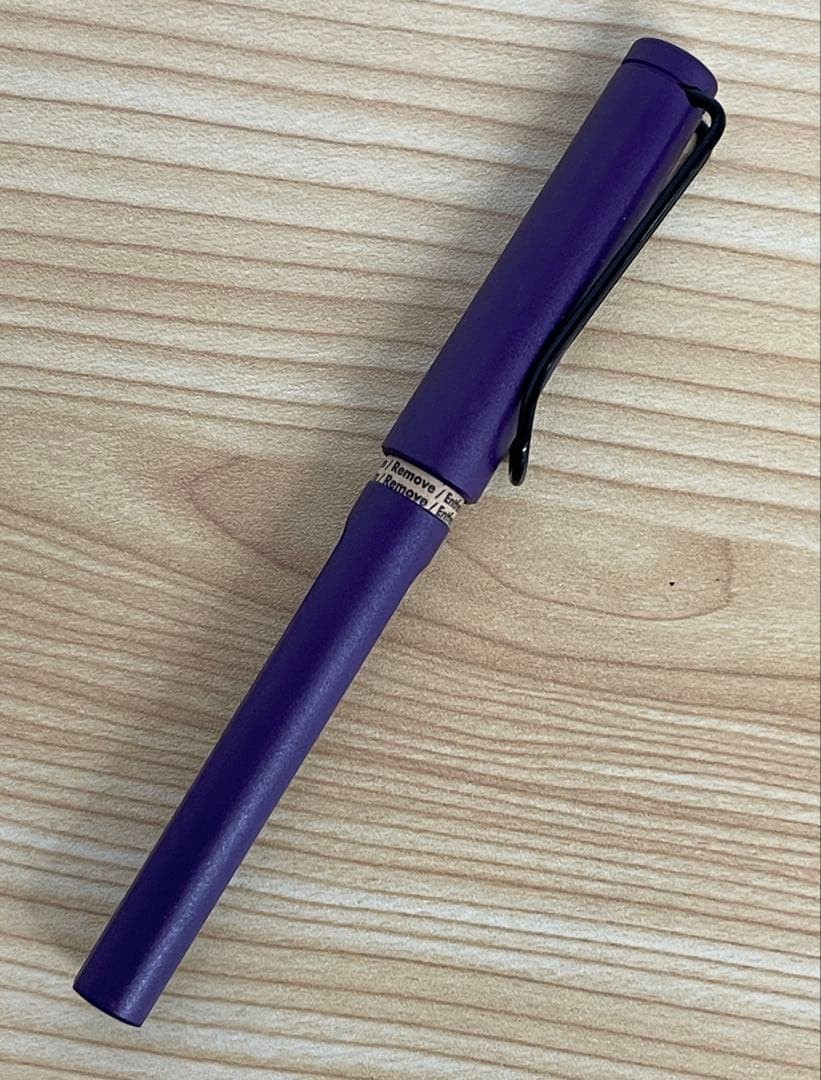 Unused LAMY Safari Dark Lilac Black F Nib Fountain Pen 2016