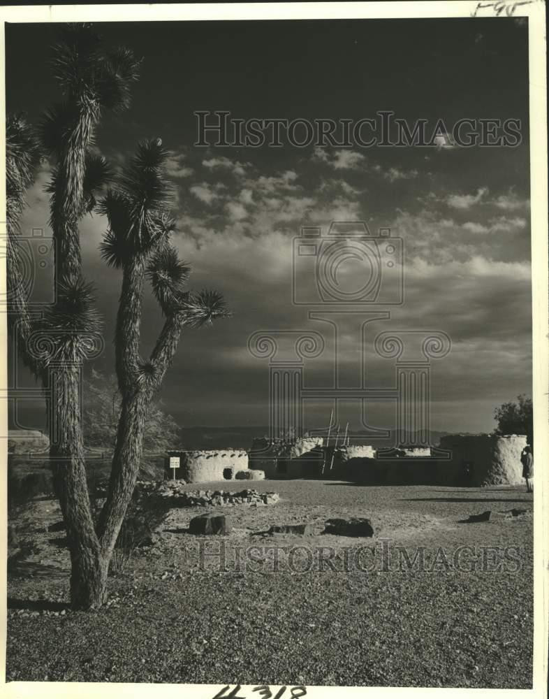 1977 Press Photo Pueblo-style homes at Lost City Museum in Overton, Nevada