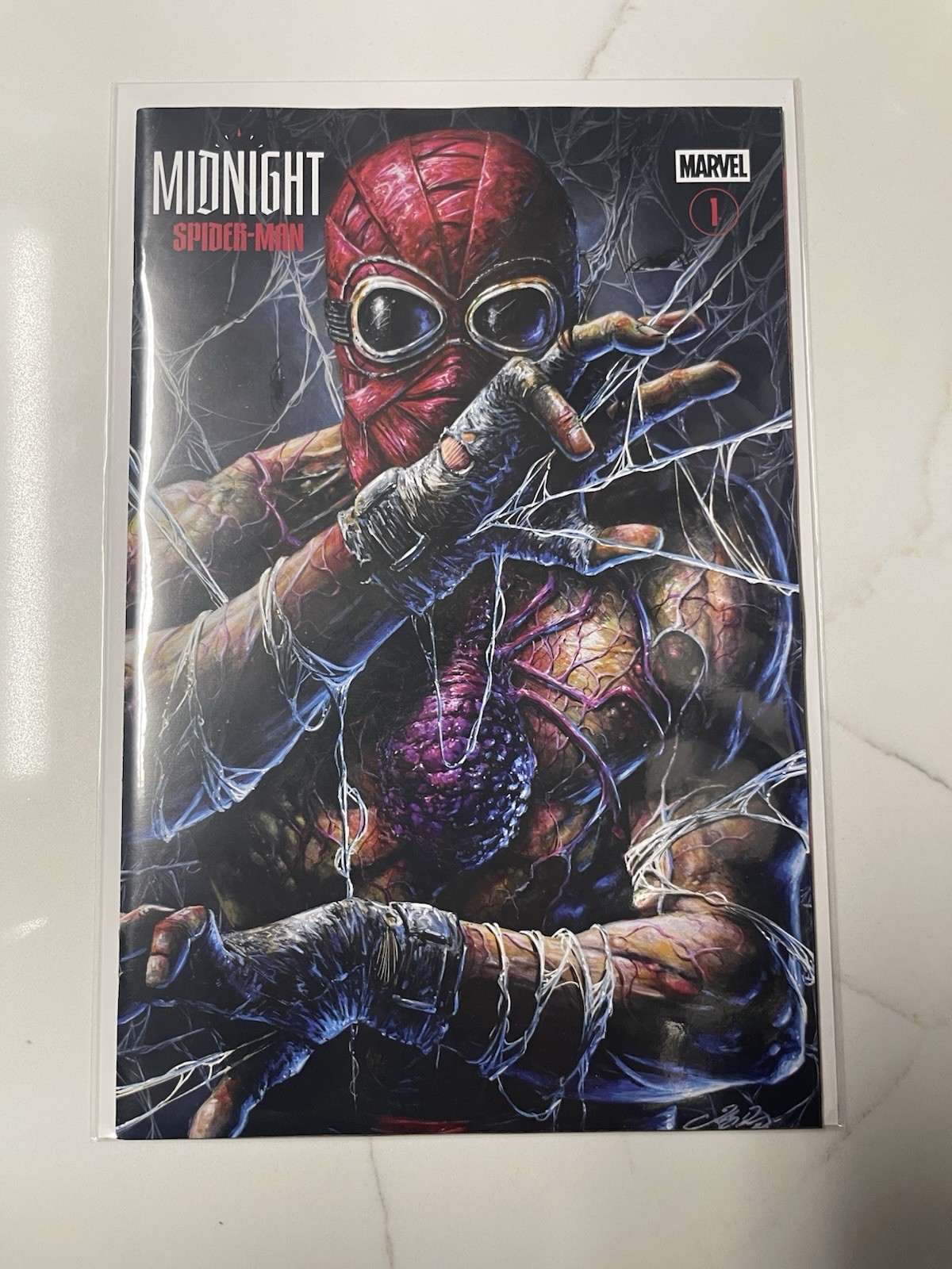 MIDNIGHT SPIDER-MAN #1 JOHNNY DESJARDINS NYCC EXCLUSIVE TRADE VARIANT