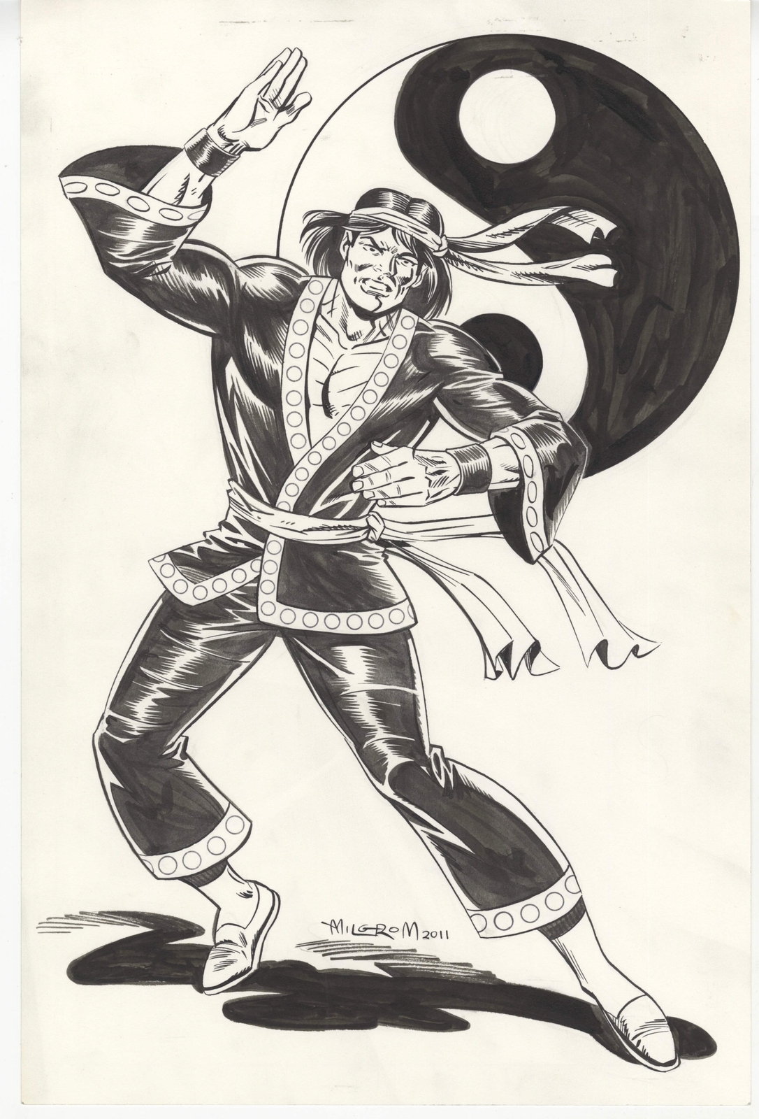 Shang Chi Original Art by Al Milgrom 2011