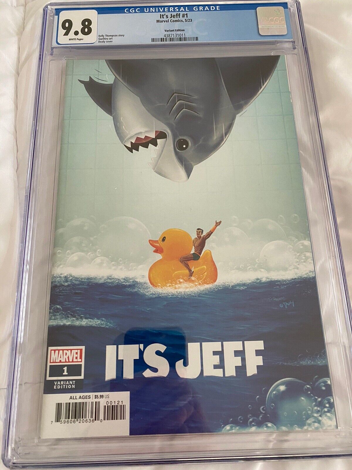 🦈 It's Jeff #1 2023 Doaly Variant Cover B JAWS Homage MARVEL RARE CUTE SOLD OUT