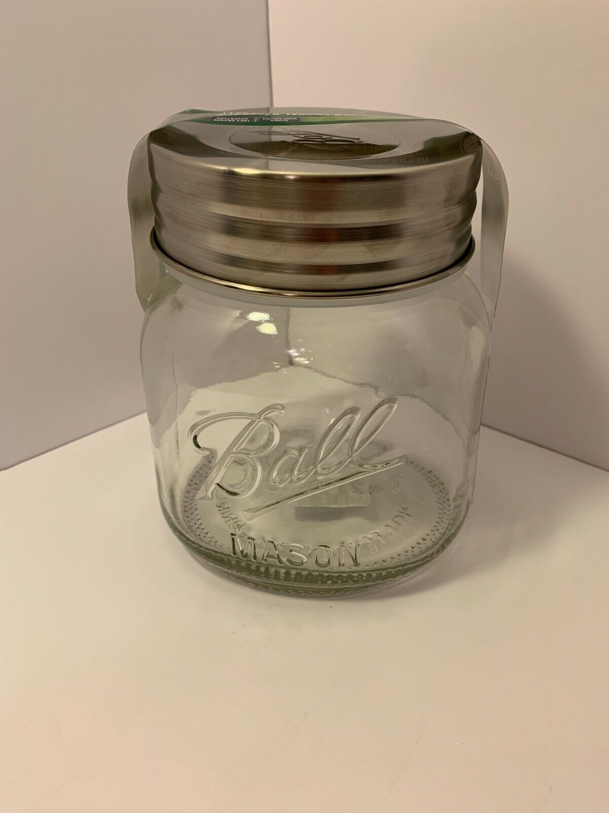 Ball Mason 1/2gal. Decorative Canister Jar 64 oz. Extra Wide Mouth Qty of 1 New