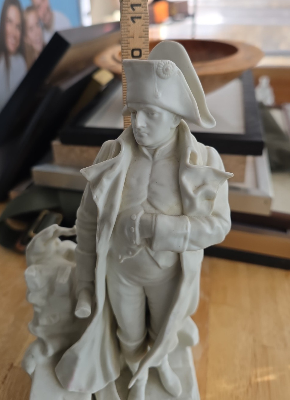 Vintage White Porcelain Napoleon Bonaparte Figurine Statue Military Figure 10”