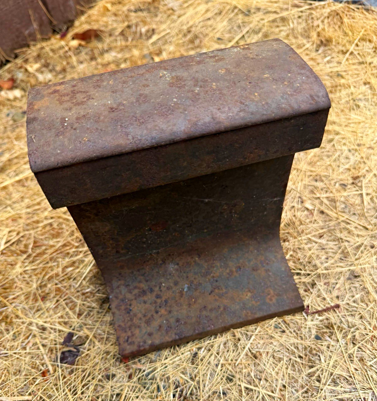 Vintage Railroad Steel Rail Track anvil Railroad Rail Track Piece