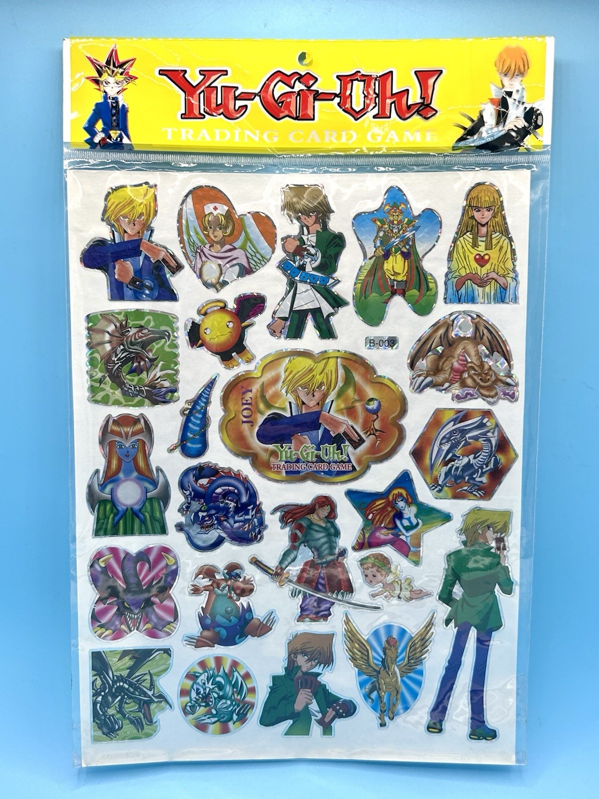 Vintage Sealed Yu-Gi-Oh Trading Card Game Sticker Sheet Anime TCG Stickers
