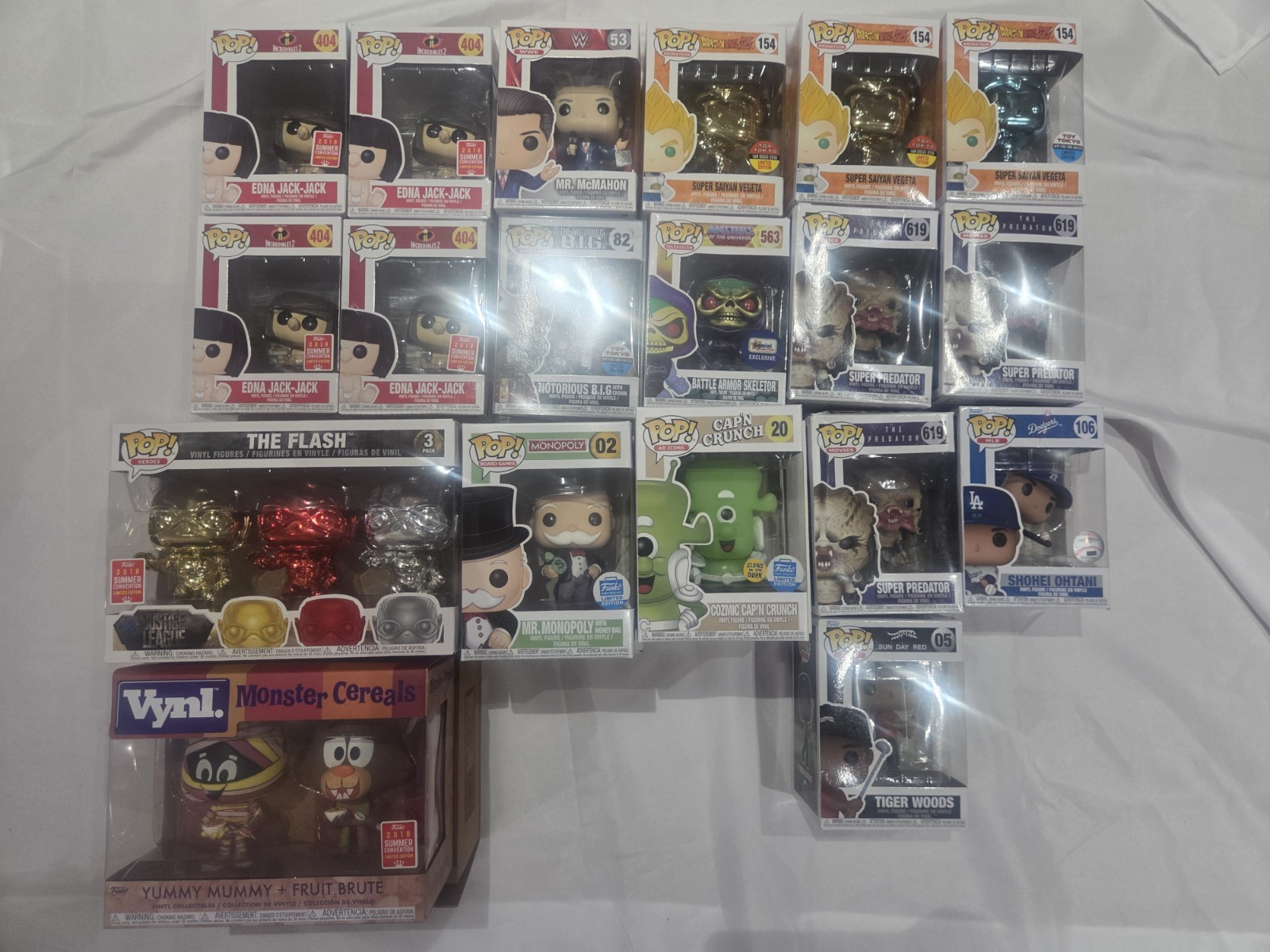 Funko Pop Lot 19 Boxes (22 Figures)