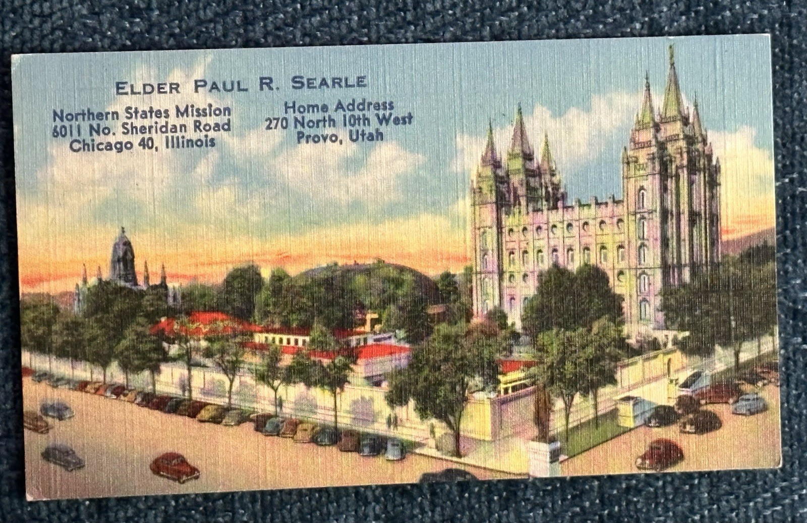 Vintage 1930s - 40s Card Latter Day Saints Temple and Articles of Faith📈💲
