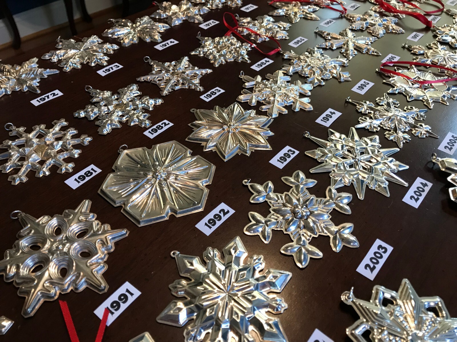Vintage Gorham Sterling Silver Snowflake Ornament - 1970 - 2024 Annual Christmas