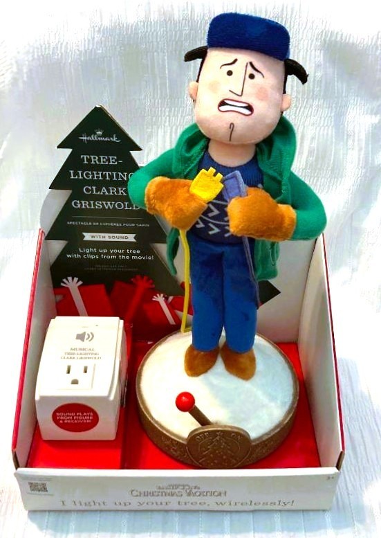 Hallmark CLARK GRISWOLD CHRISTMAS TREE LIGHTER Light Show Songs Phrases NIB
