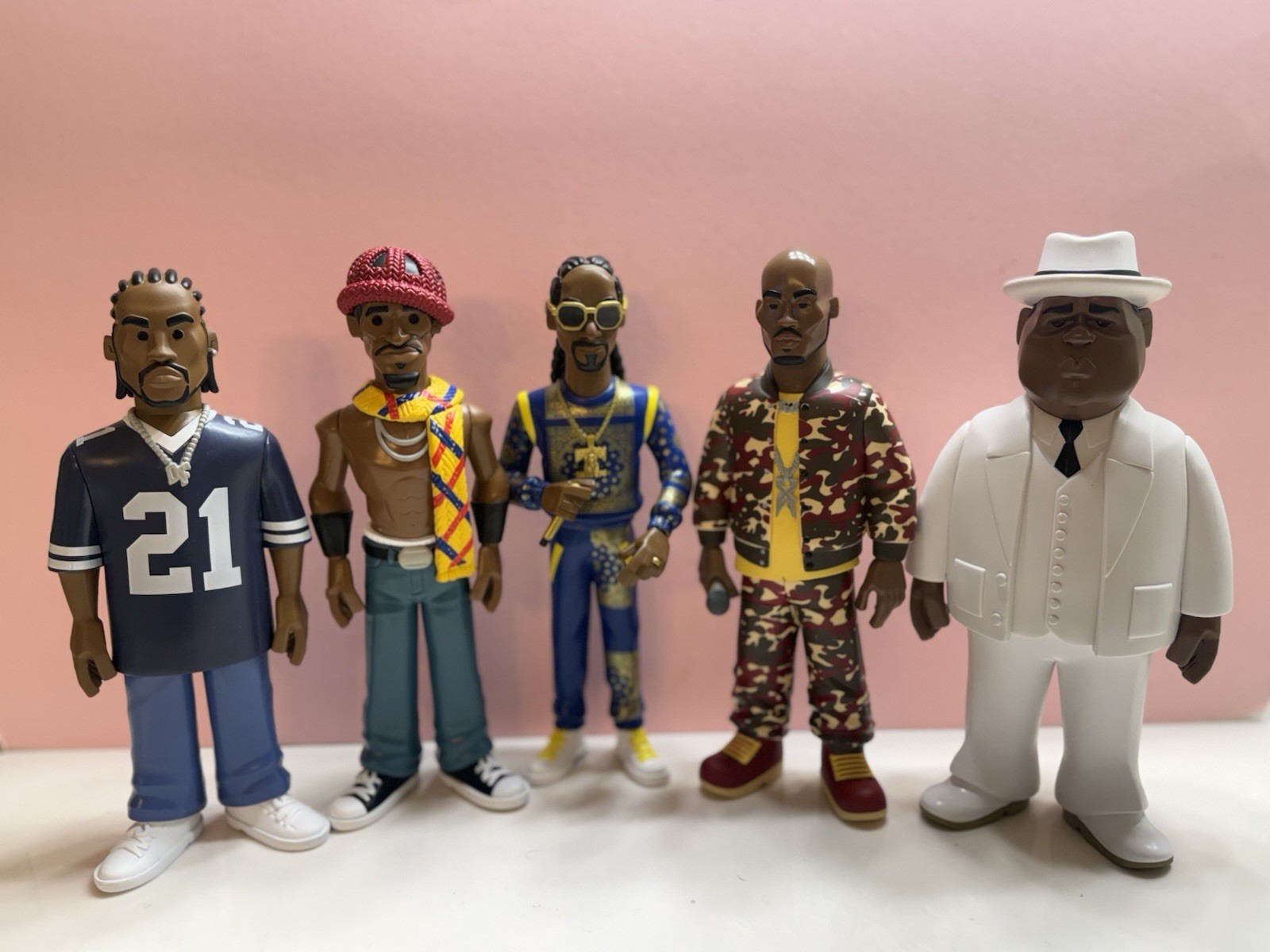 Snoop Dogg Notorious BIG Andre 3000 Big Boi DMX Hip Hop Rapper Action Figures