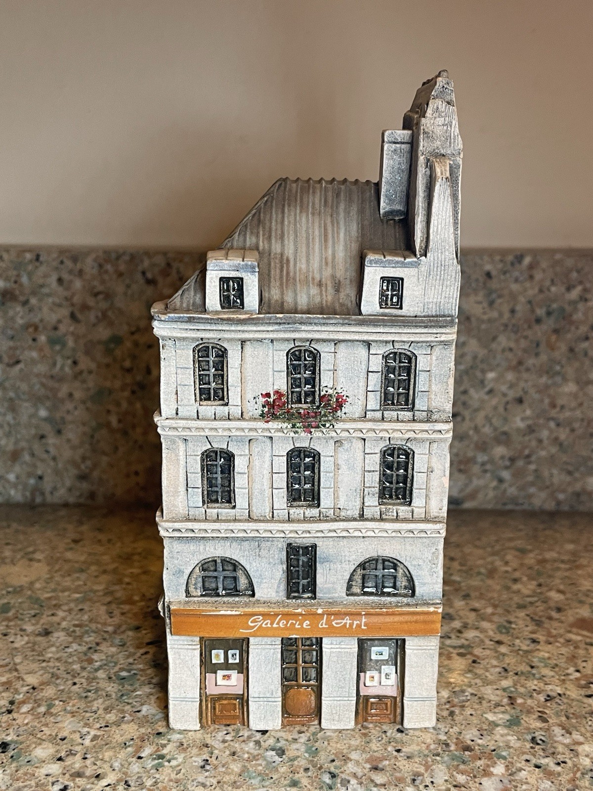 Gault France Galerie d’Art Building Figurine 5.5” Signed Architectural