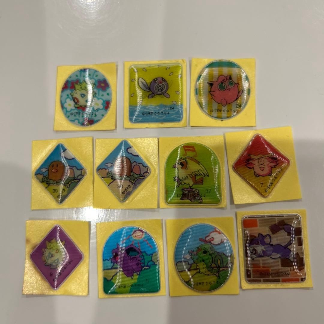 Pokemon Togepi Lenticular Sticker Sheet Vintage Retro Anime From Japan
