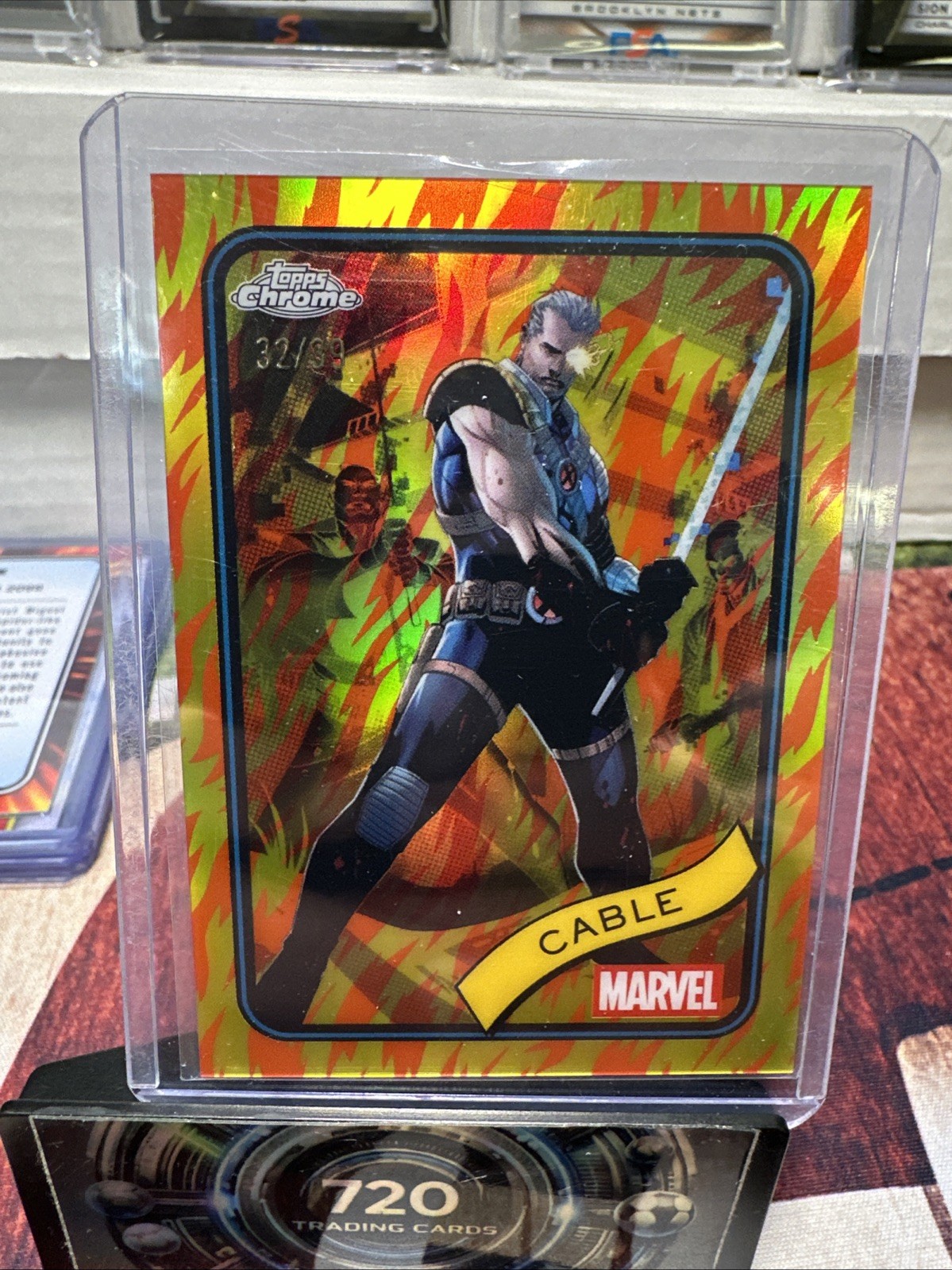 2025 Topps Chrome marvel Cable 32/39 #145
