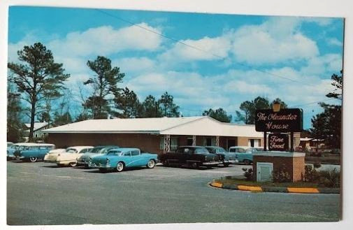 VTG 1950s WILMINGTON NC Postcard Advertising THE OLEANDER HOUSE RESTAURANT NM