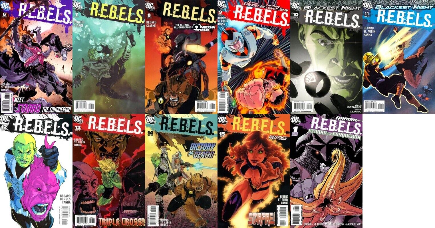 R.E.B.E.L.S. #6-15 & Annual #1 Volume 2 (2009-2011) DC Comics - 11 Comics