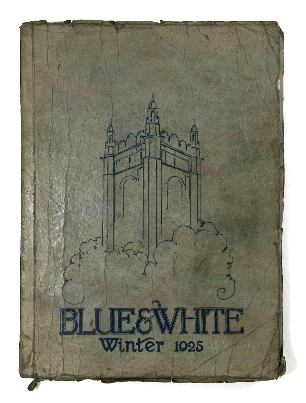 Los Angeles High School Yearbook Football Team Clubs Societies Blue & White 1925