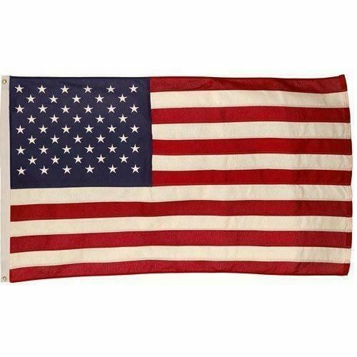 Official U.S. Government G-Spec Flag Size 3 (17' x 8'11) Made In USA 