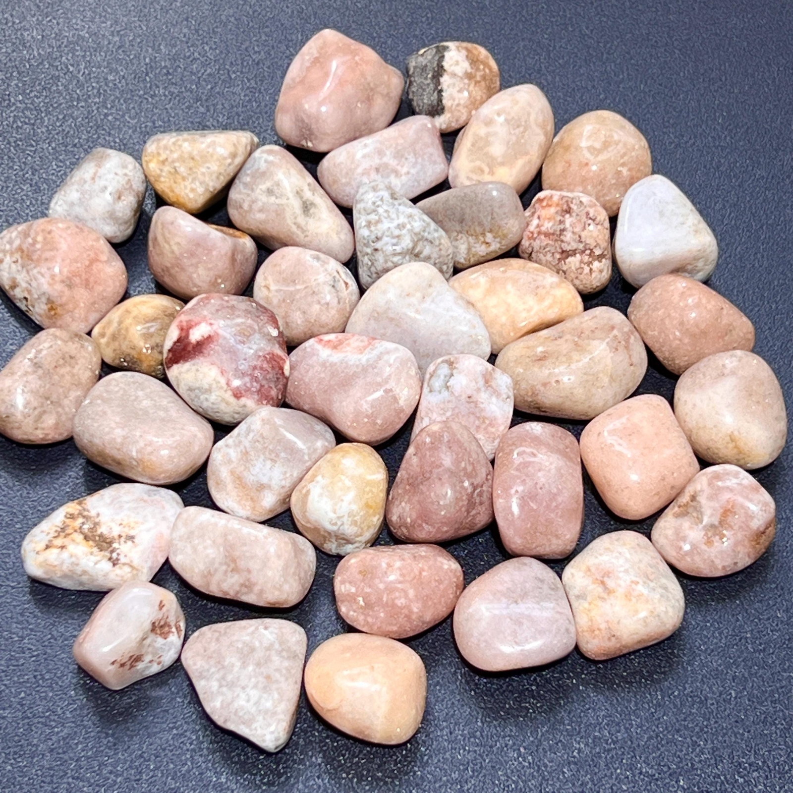 Pink Amethyst Crystal Tumbled Stones (By The Piece or Pound) Wholesale Pink Amethyst Crystal Tumbled Stones (By The Piece or Pound) Wholesale
