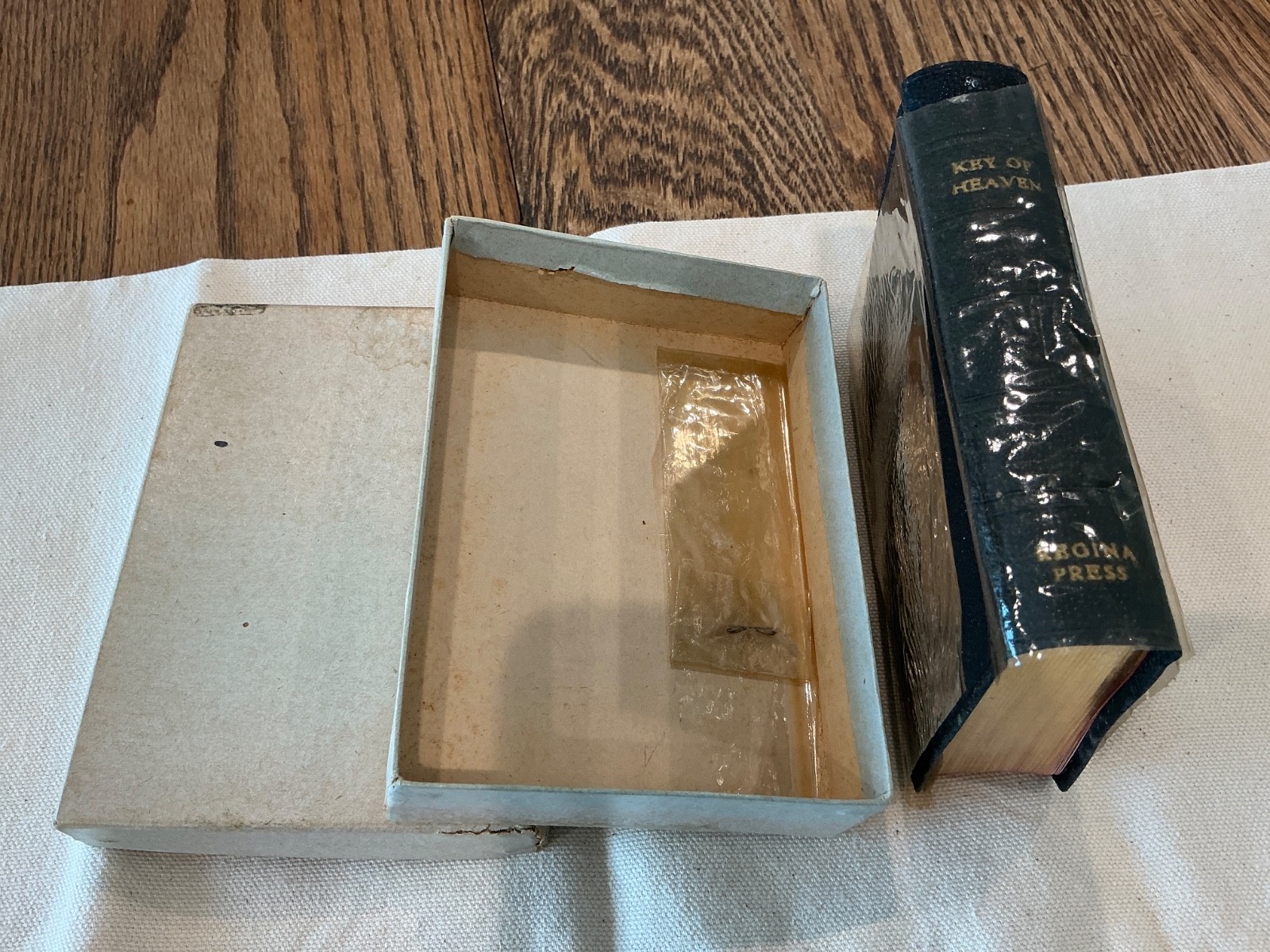 Vintage Key of Heaven Catholic Prayer Book  1958 Leather Cover-NIB