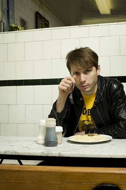 Singer Alex Kapranos of the band Franz Ferdinand portrait shoot Lo- Old Photo