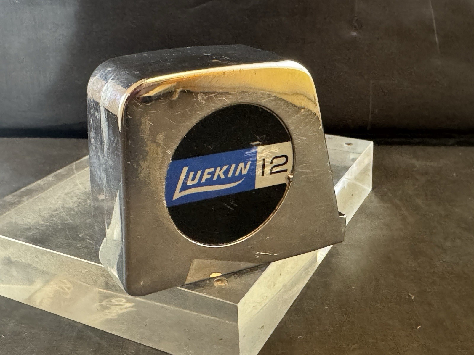 Vintage Lufkin 12’ Tape Measure USA Made 12 Ft Rare Reference Table Model