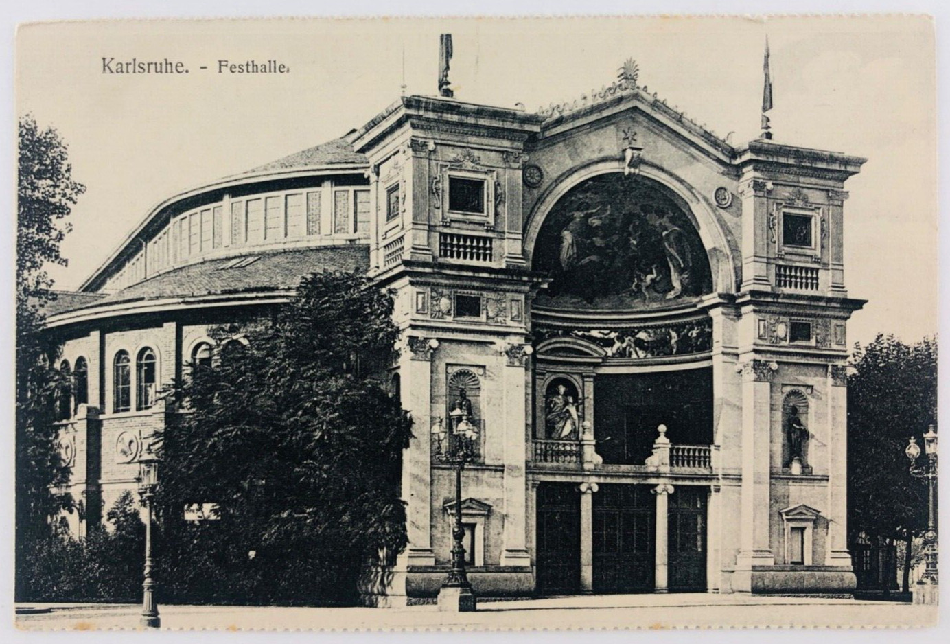 Vintage Karlsruhe Germany Festhalle Arena Community Center RPPC Vintage Karlsruhe Germany Festhalle Arena Community Center RPPC