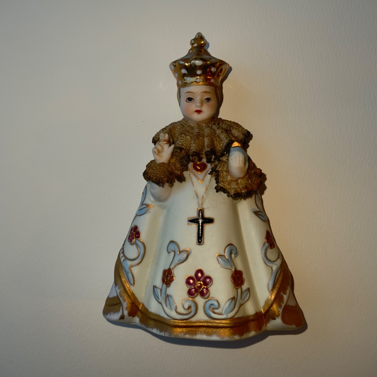 Vintage Lefton China Infant of Prague Figurine 7135M Japan Baby Jesus 5.25\