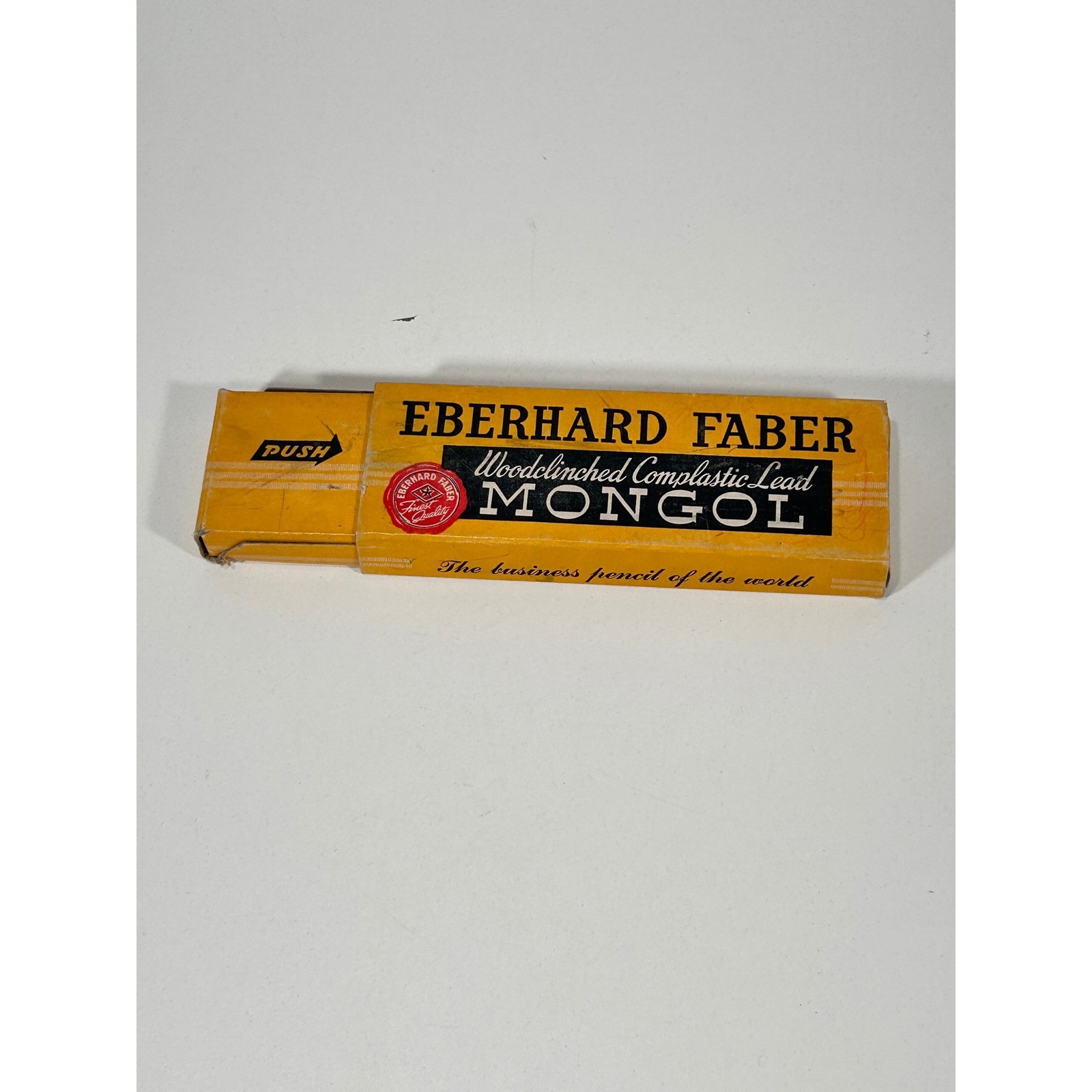 Vintage Eberhard Faber Mongol Pencils Woodclinched USA Box Set No 2 F Lead