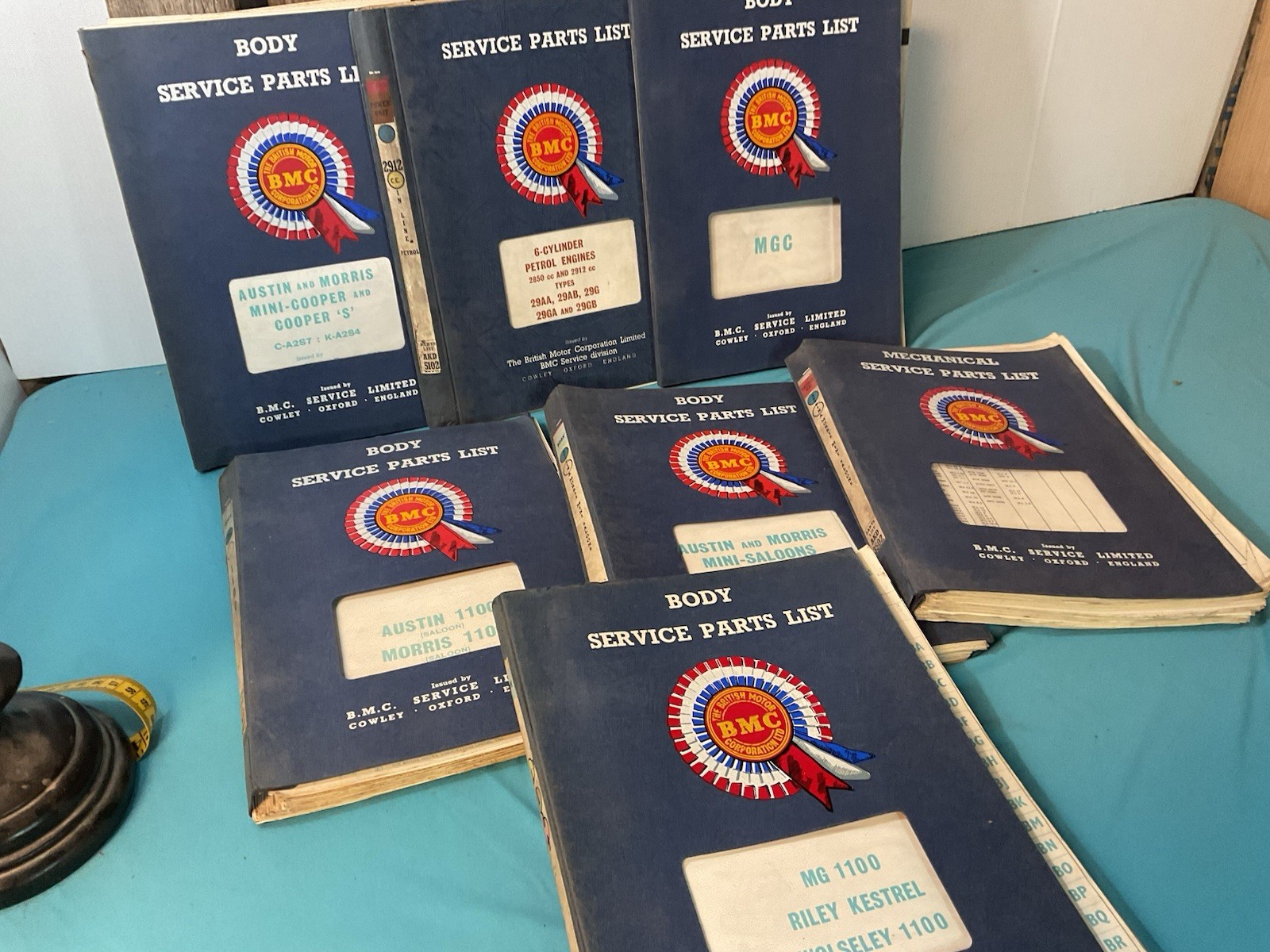 Vintage British - 1960’s Austin Mini Cooper MG Morris Riley - Parts List Manuals