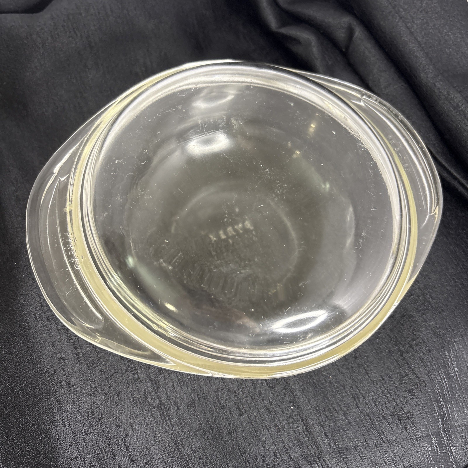 Vintage Pyrex 022 1qt Clear Glass Casserole Covered Dish Tab Lid 682-C ~ USA