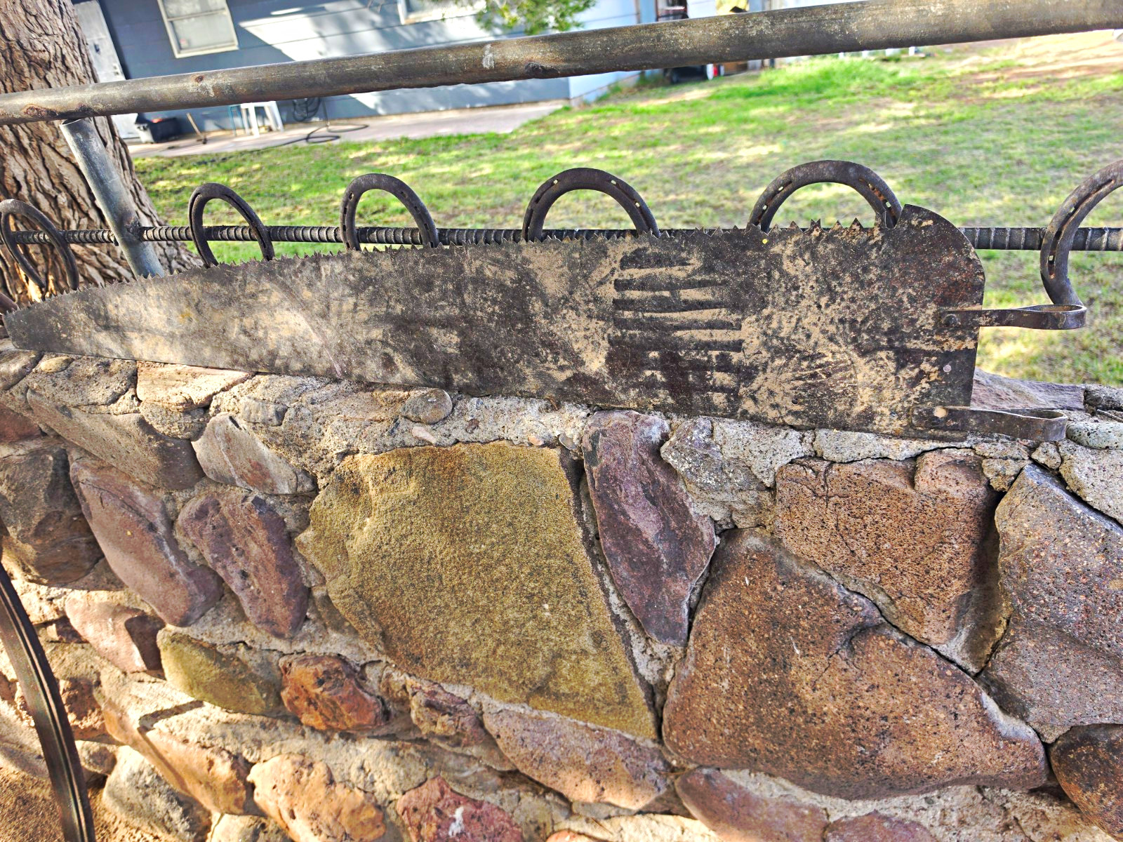 Vintage Original Large Antique Crosscut Saw Blade Wall Decor 