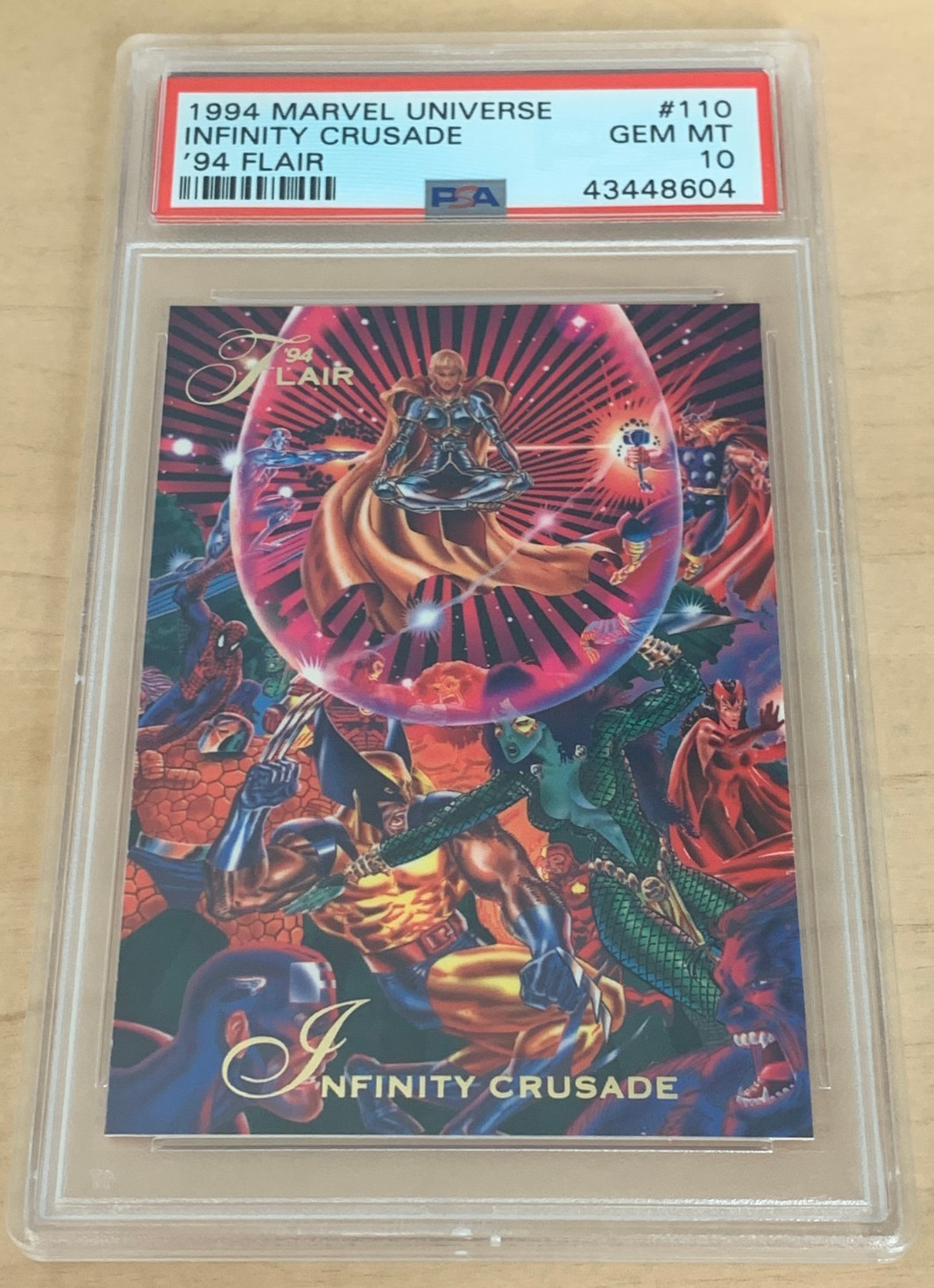 1994 Marvel Universe \'94 Flair #110 π INFINITY CRUSADE π PSA 10 GEM MINT π 1994 Marvel Universe \'94 Flair #110 π INFINITY CRUSADE π PSA 10 GEM MINT π