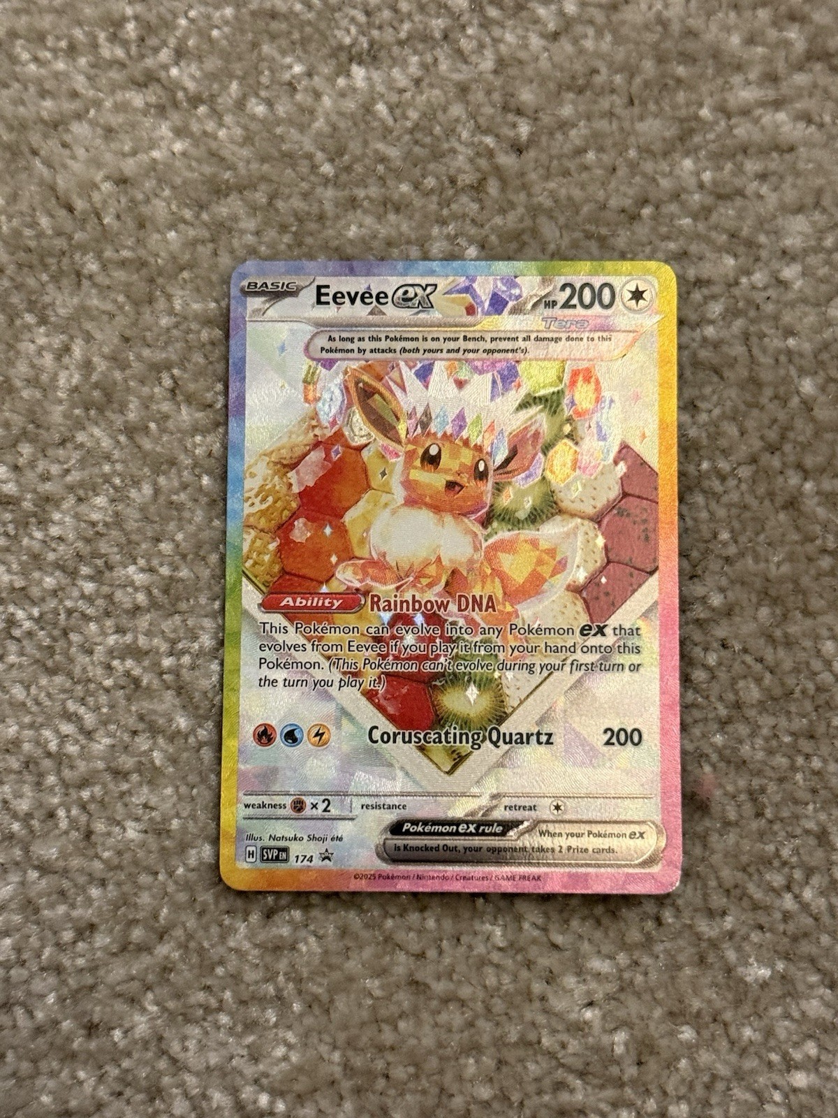 Pokémon TCG Eevee ex SVP 174 Black Star Promo Prismatic Evolutions
