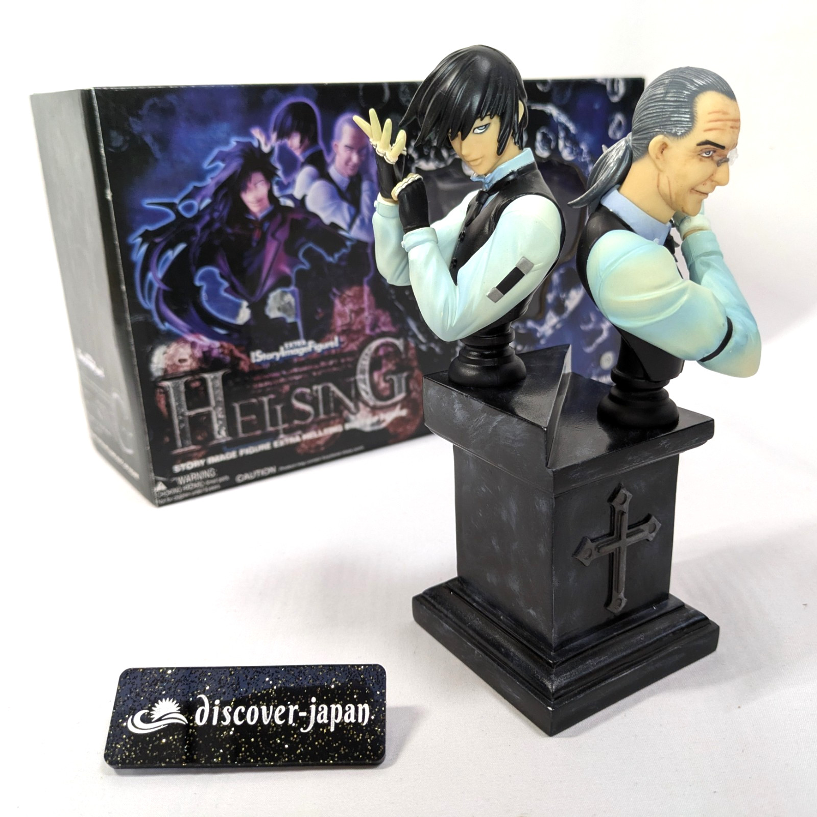 Rare Hellsing Walter C. Dornez Young & Old Bust Statue 7 in 2006 YAMATO Figure 
