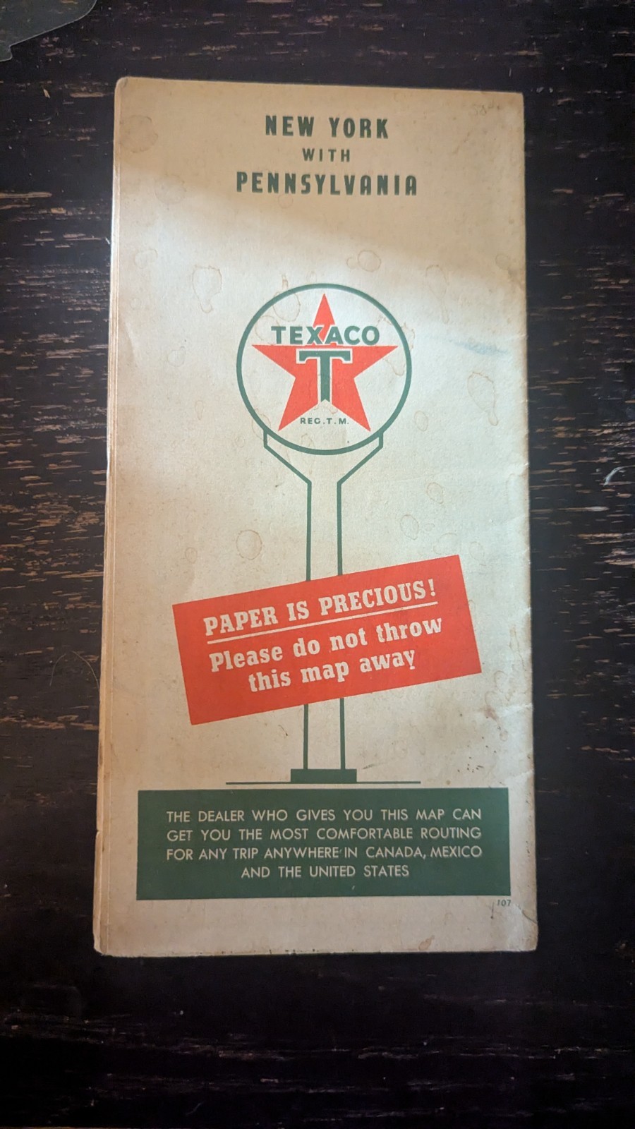 A set of 12 vintage gas station travel maps from the 1940s–1960s 
