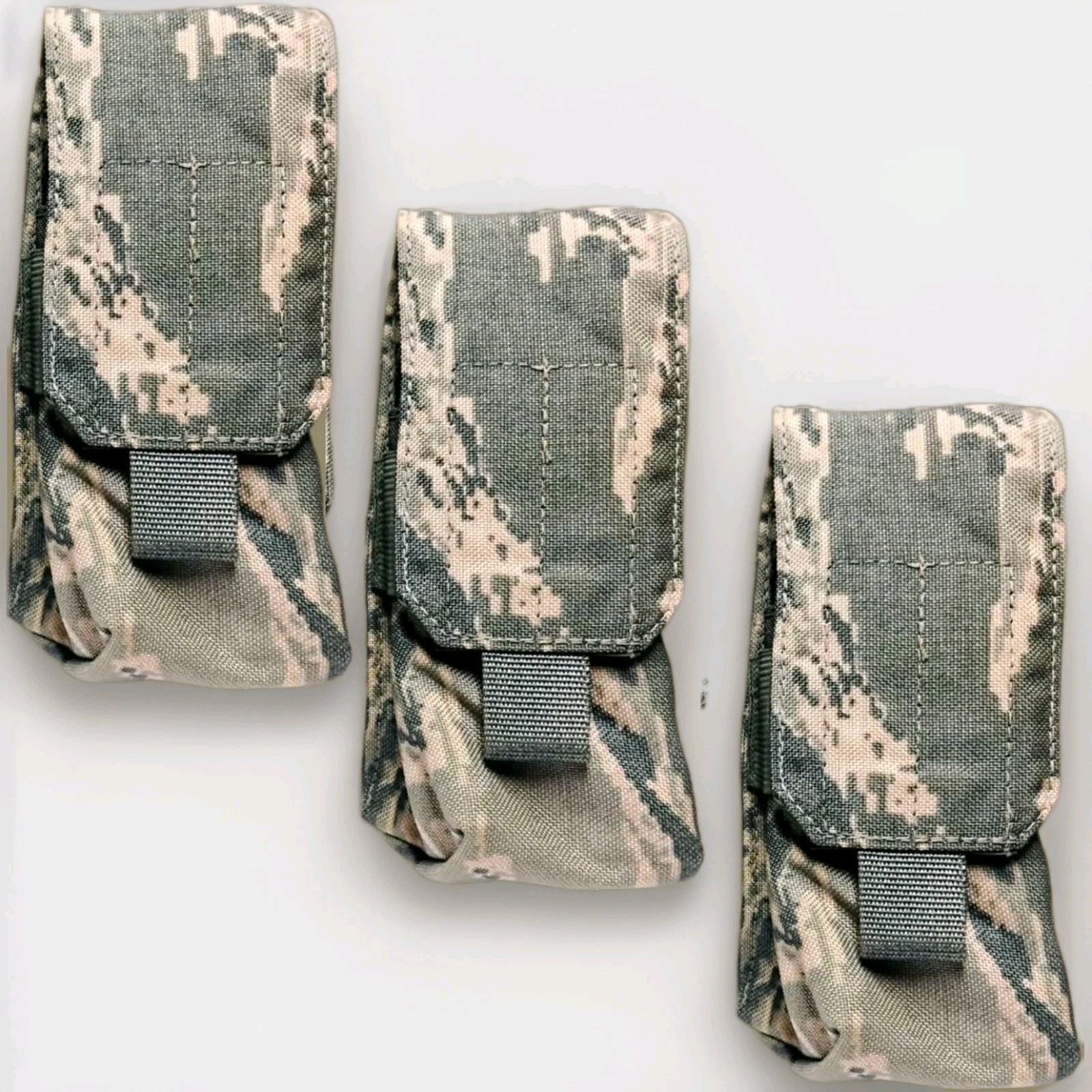 USGI USAF MOLLE II Double Magazine Pouch ABU Tigerstripe Lot of 3 New Old Stock 