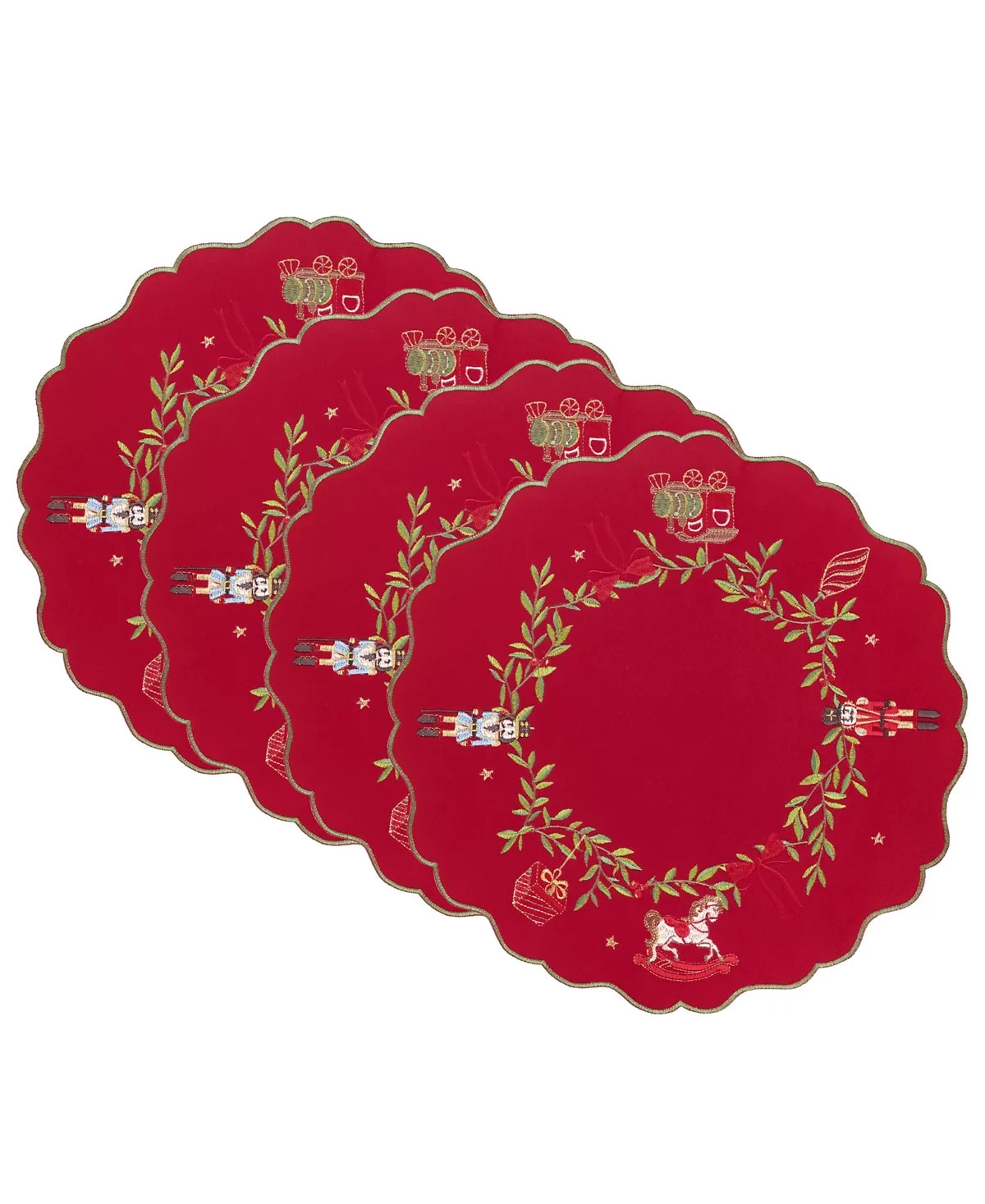 Villeroy & Boch TOY'S DELIGHT Embroidered Round Placemats s/4
