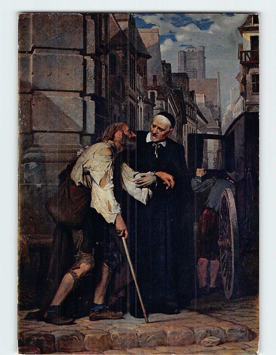 Postcard Tableau de Pierre Brisset Eglise de Saint Nicolas des Champs France