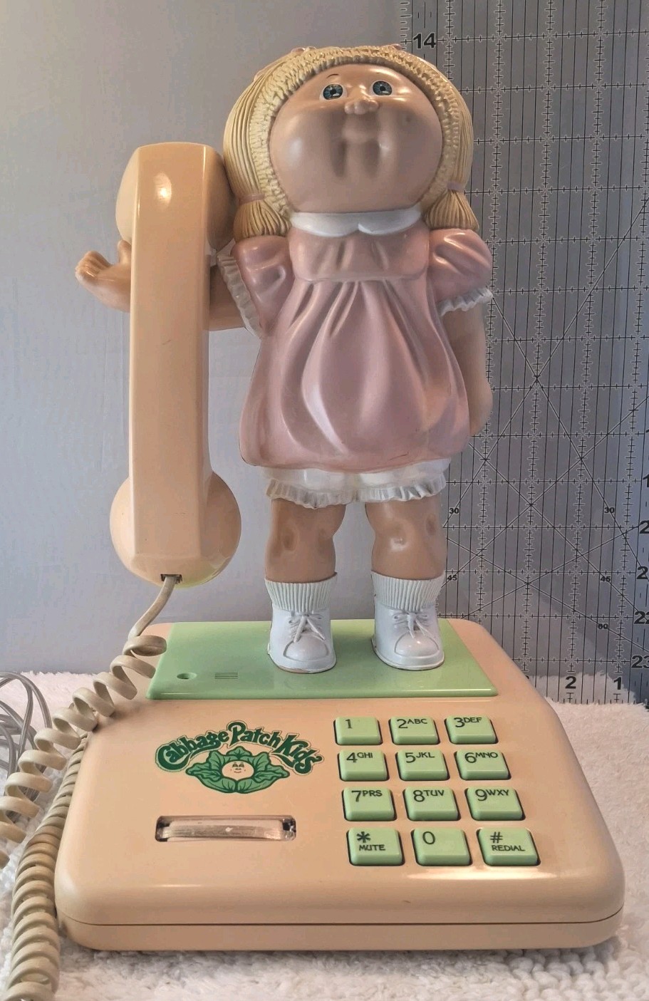 Vintage 1984 Coleco Cabbage Patch Kids Doll Telephone - Works 80's 