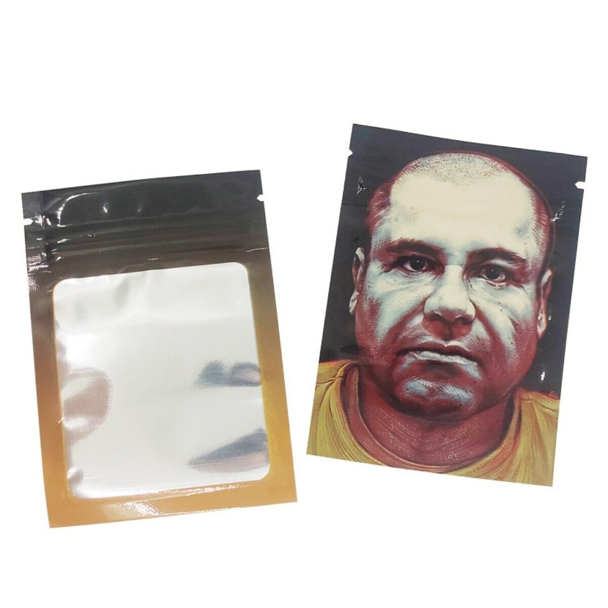 100pcs 7x10cm Transparent Window Self-sealing Tobacco Moisture-proof Bags