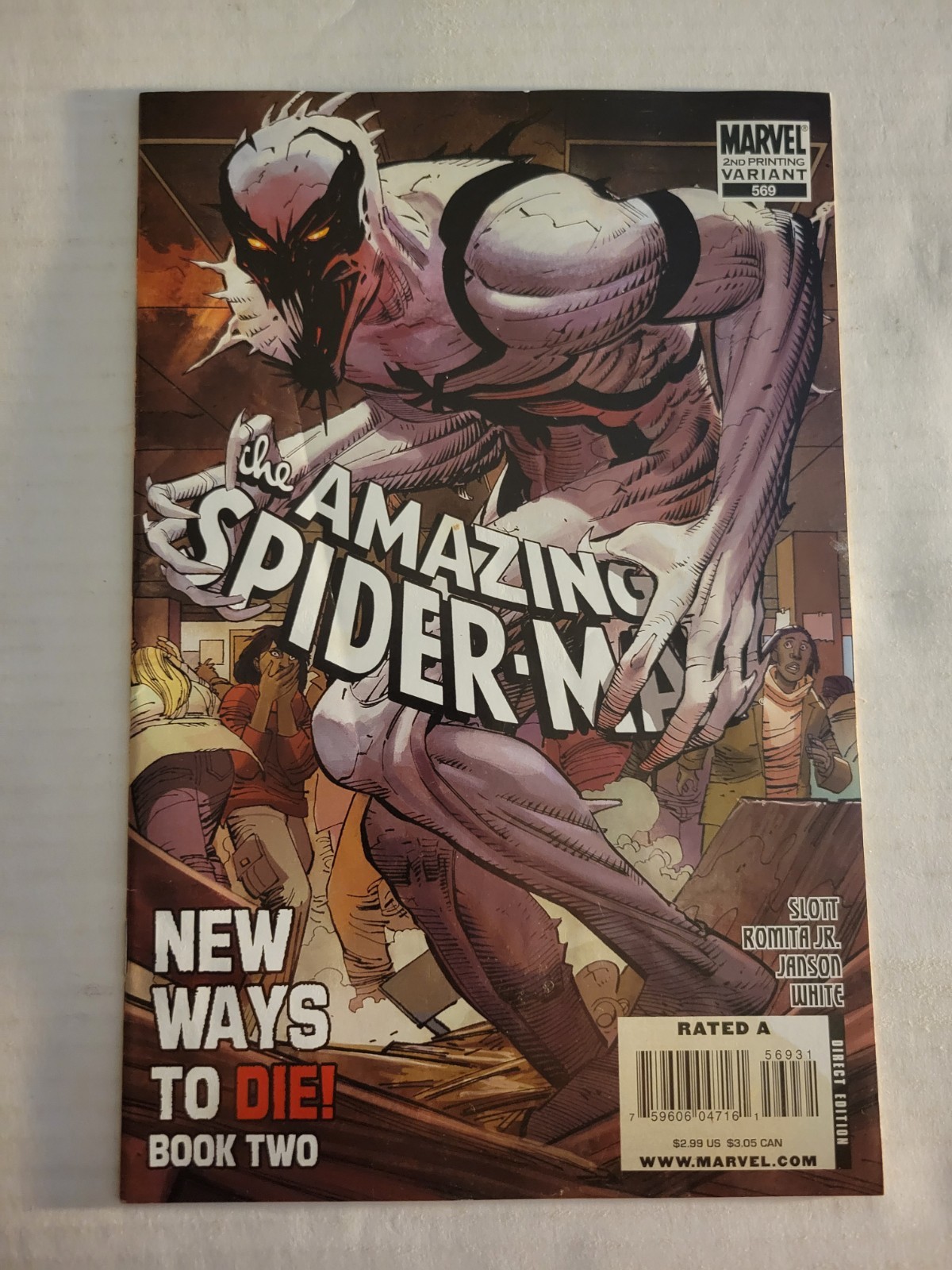 Amazing Spider-Man 569, Marvel 2008, 1st Anti-Venom 2nd print Rare NYCC